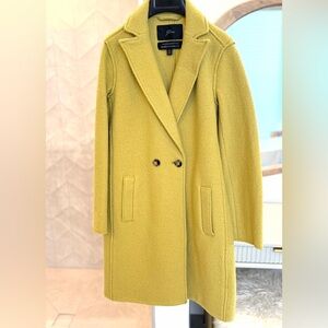 J. Crew Daphne Topcoat In Italian Boiled Wool, "Split Pea" - Sz. 00